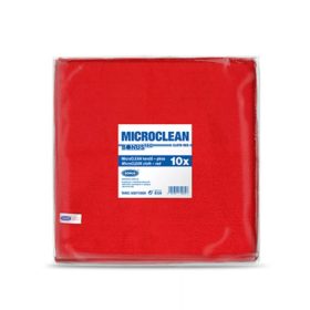BonusPRO MicroCLEAN mikroszálas kendő 32x32cm Piros 10db