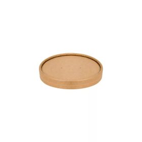   Kraft tető kraft levestartókhoz, papír, Ø 115 mm | 25 db/csomag