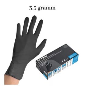   Setino fekete nitril védőkesztyű 3,5g, S-es méret,   "S", 100 db/doboz (10dob/#)