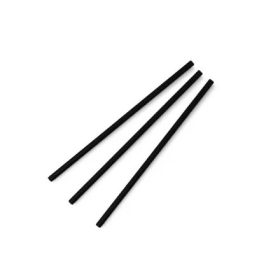   Lebomló szívószál, PLA, fekete 8 mm x 24 cm I 500 db/csomag