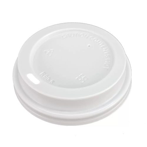 Fehér tető 3-5dl papírpoharakra (⌀90mm)  50db/csomag