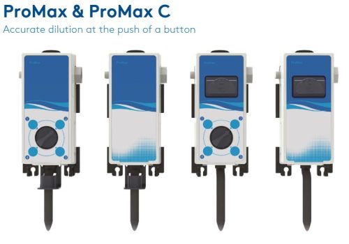 SEKO ProMax, 4 products, 4 l/min , with button, flex gap (Automata, víz+vegyszeradagoló)