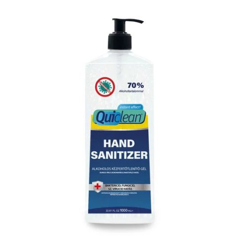 Quiclean kézfertőtlenítő gél pumpás fejjel 1000 ml